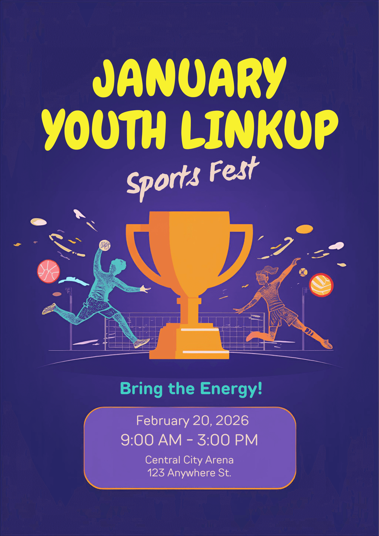 Poster for a sports fest