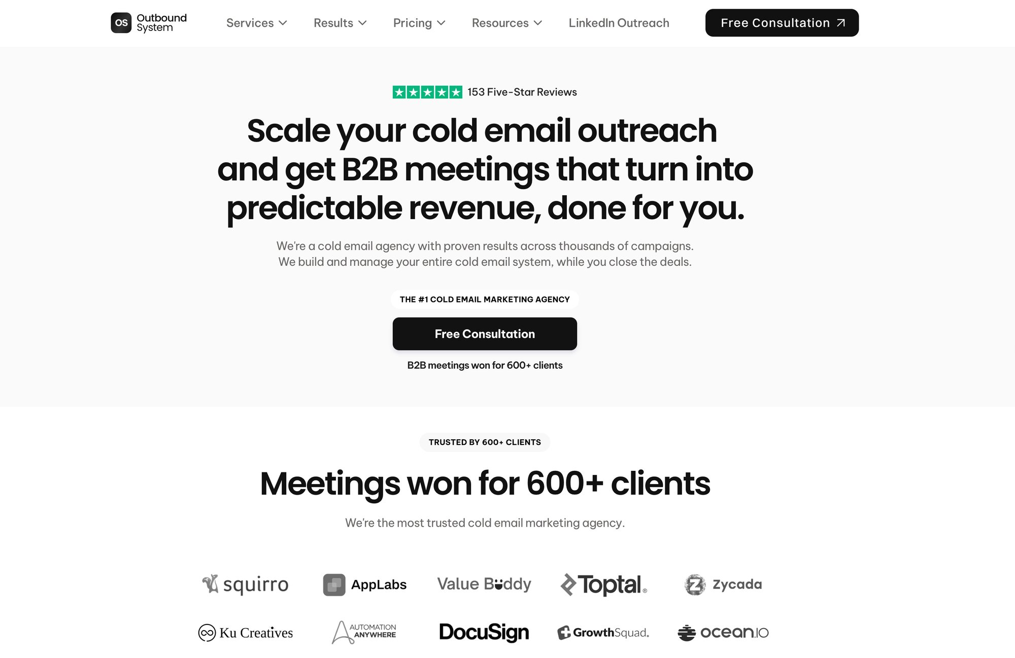 Outbound System's website