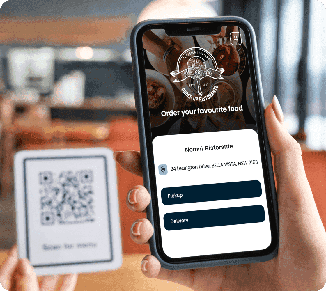 qr code self ordering process