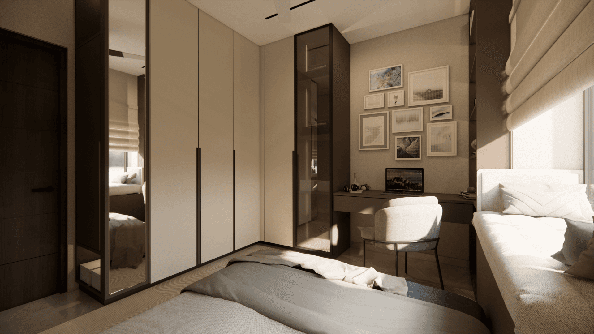 Project showcase image featuring a modern, refined interior.
