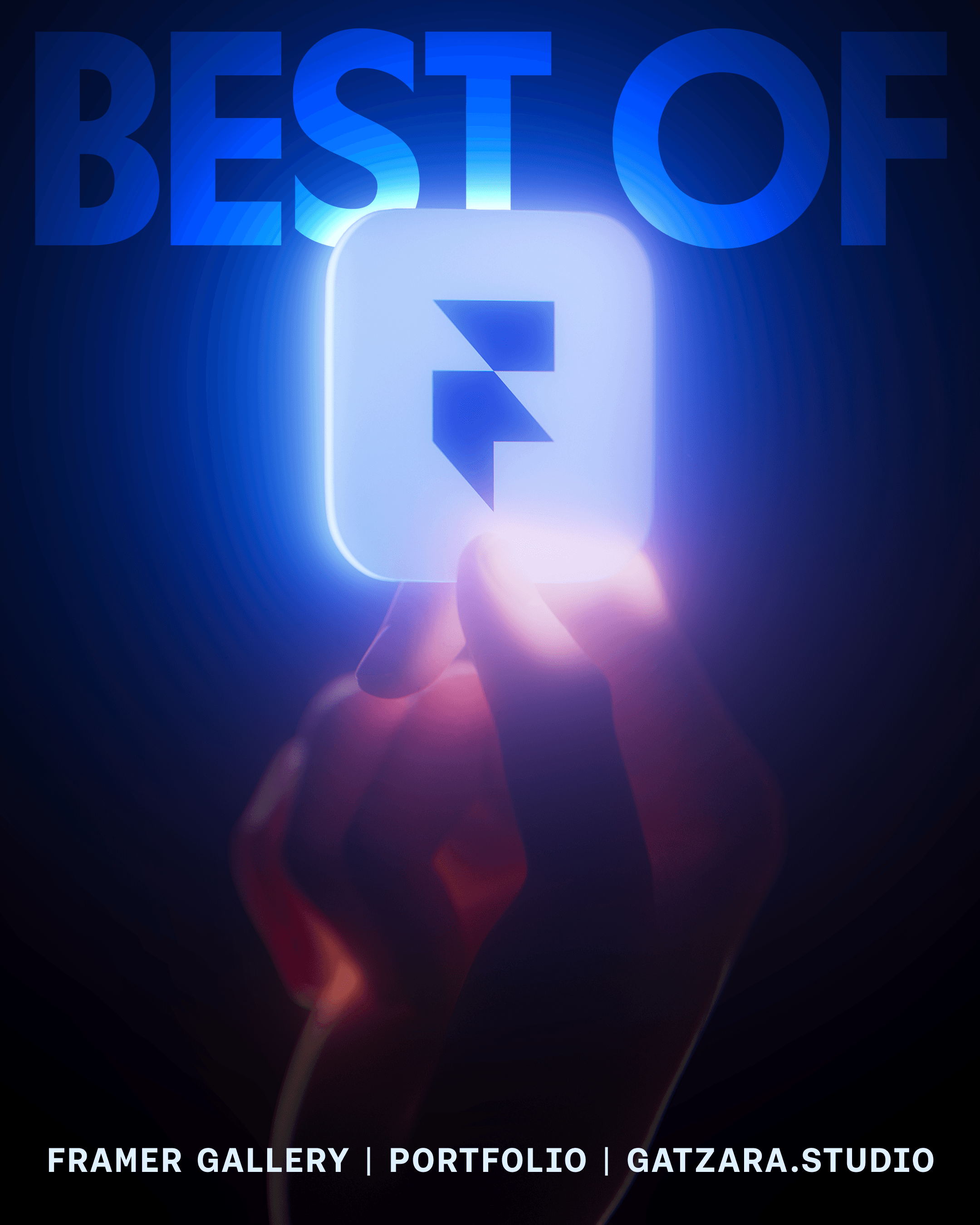 GATZARA Studio portfolio selected as best of Framer
