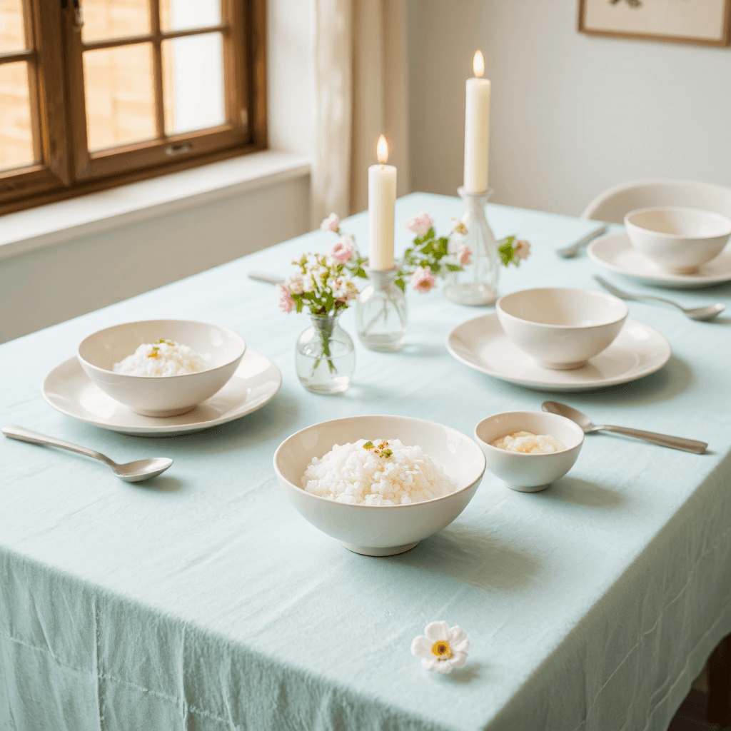 product photography of bowl of glutinous rice