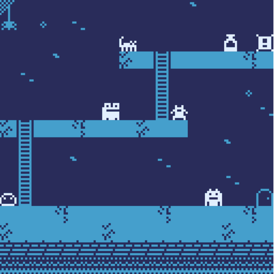 One of the levels of the Freddy the Yeti game