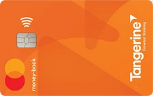 The orange Tangerine Money-Back Mastercard, a highly recommended no-fee credit card for newcomers to Canada.