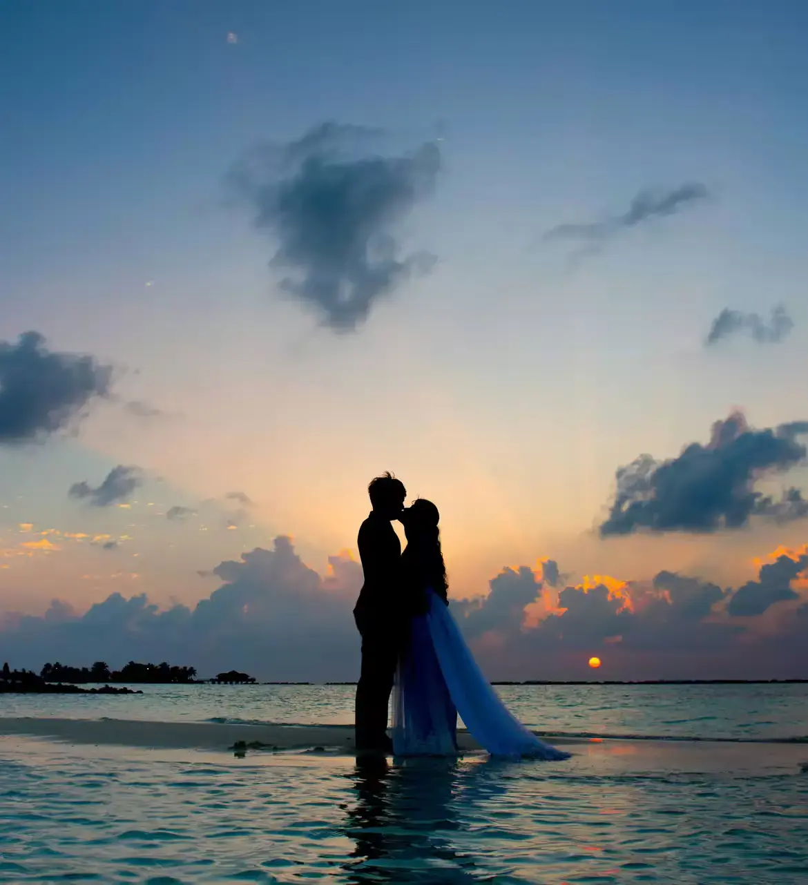 married couple on the beach