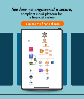 Azure cloud architecture diagram highlighting governance, identity management, compliance enforcement and Microsoft-native cloud modernization