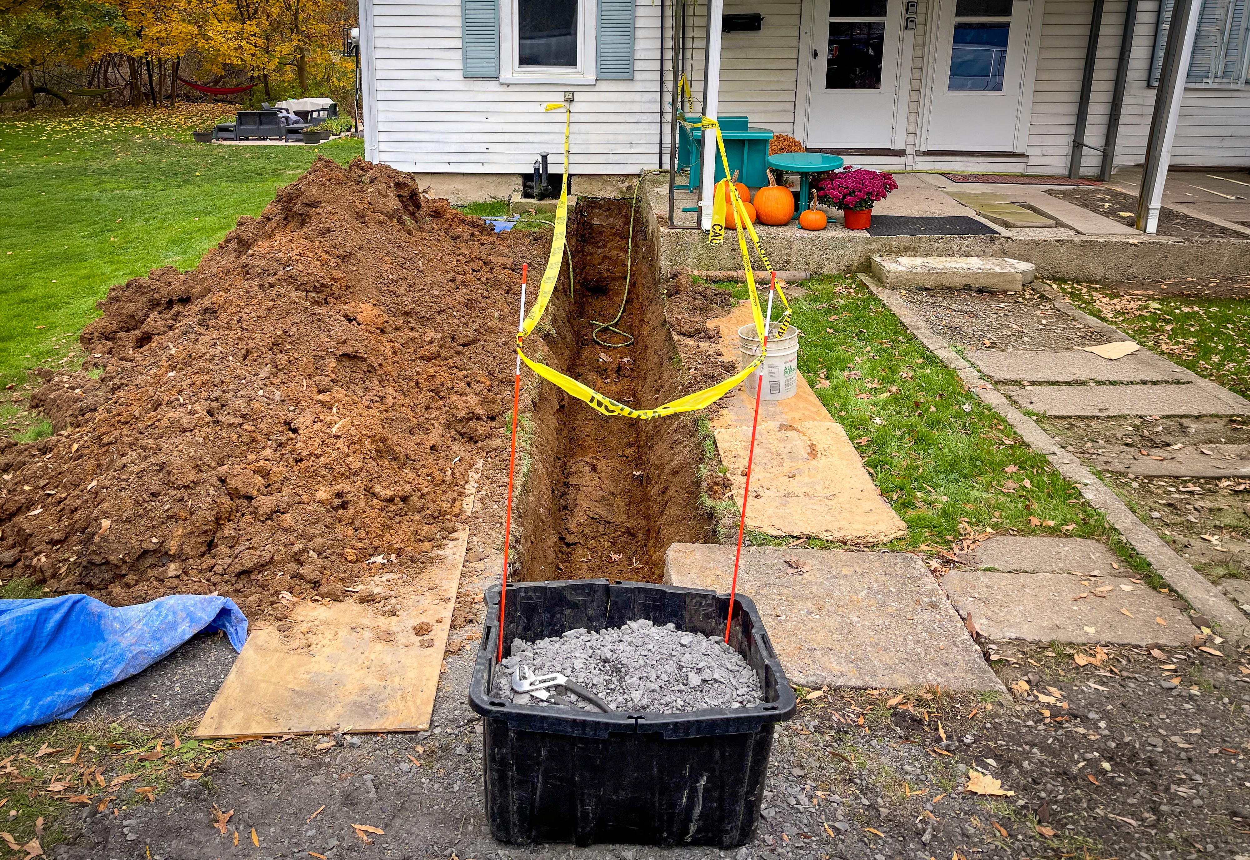 utility trench