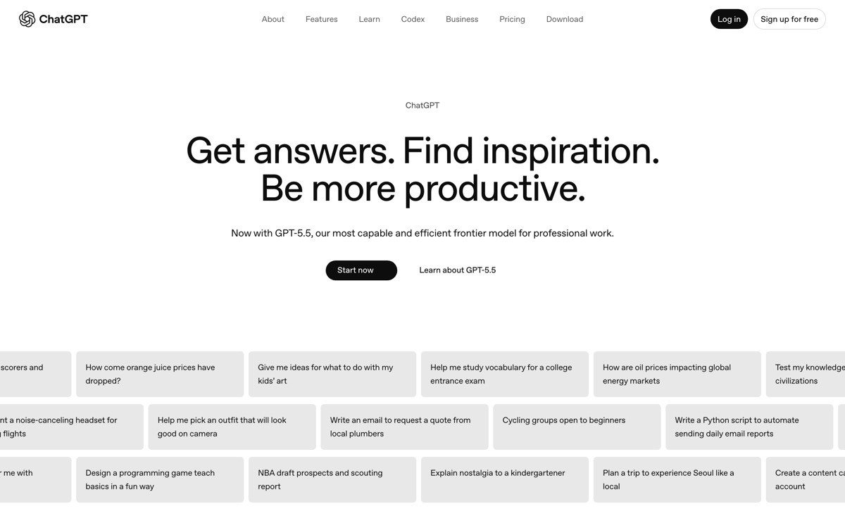 Best AI SaaS Landing Page Examples with ChatGPT