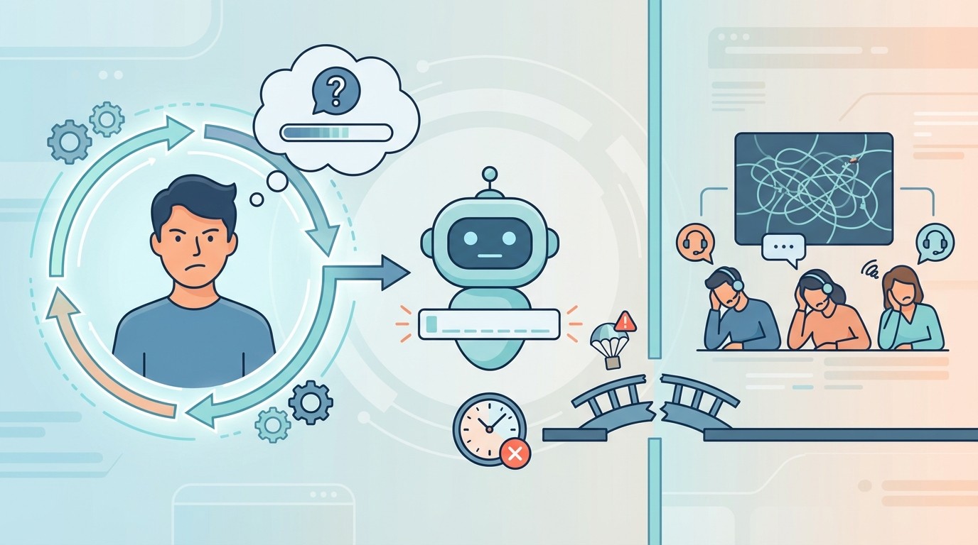 When Automation Traps a Customer, Everyone Loses concept illustration - RadMedia