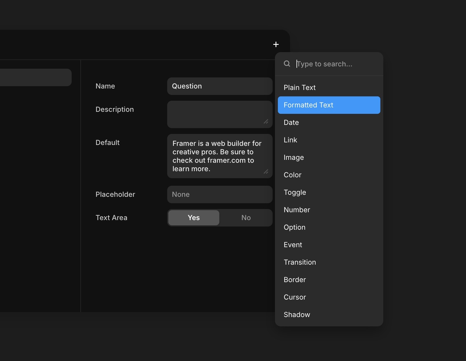 下拉菜单中的“格式化文本”选项。