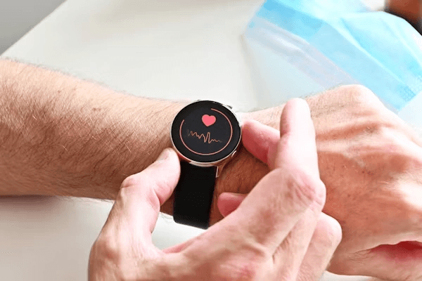 Checking HRV on a smartwatch in the morning