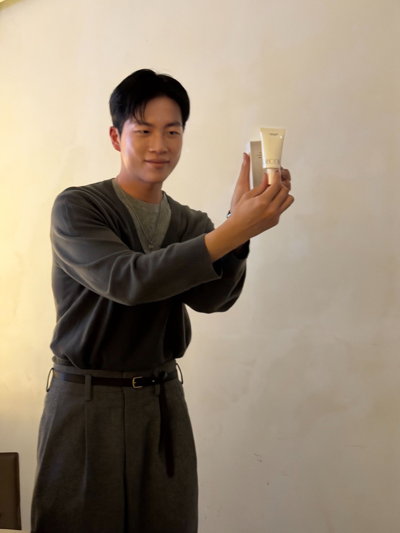 man smiling to the camera