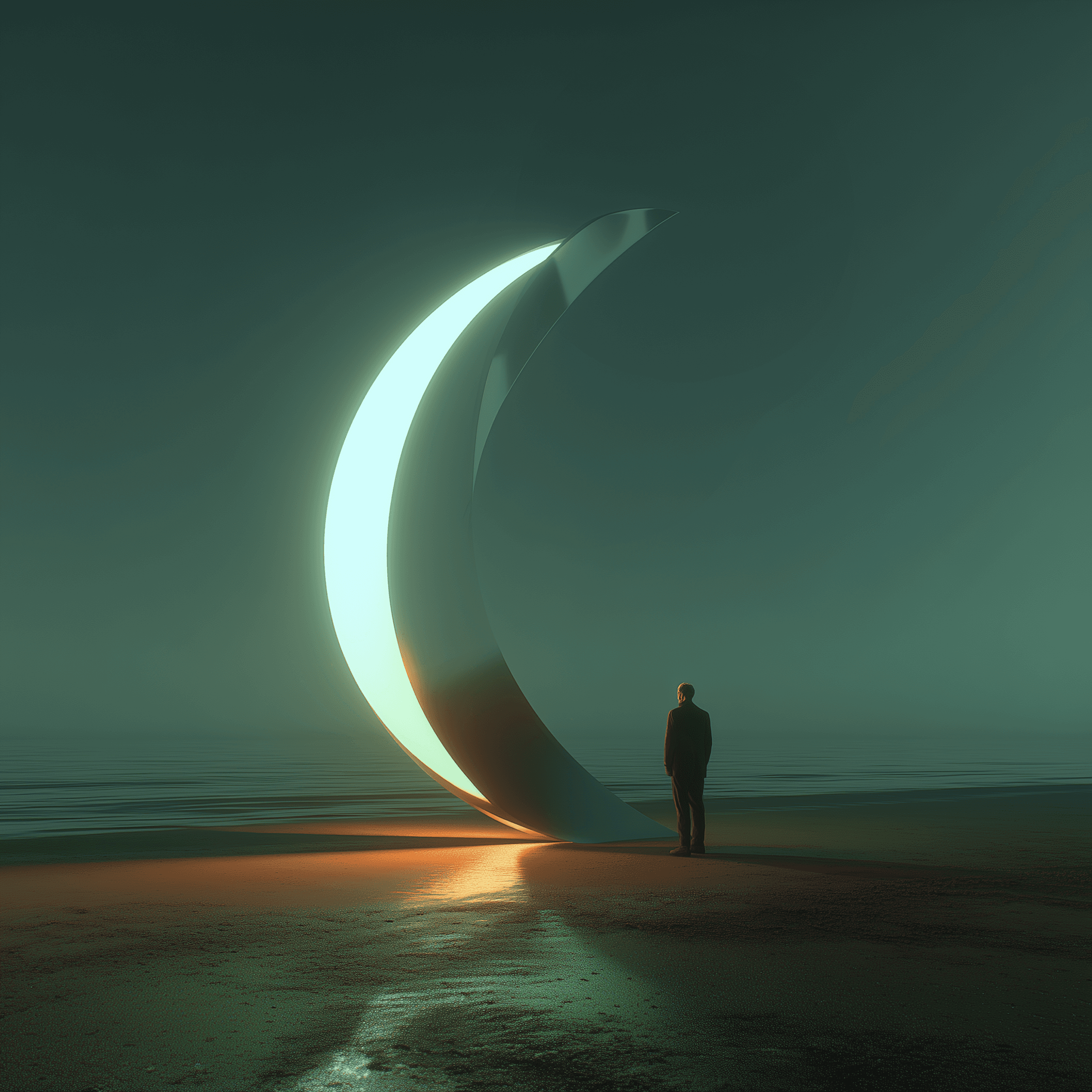 Surreal Crescent Scene