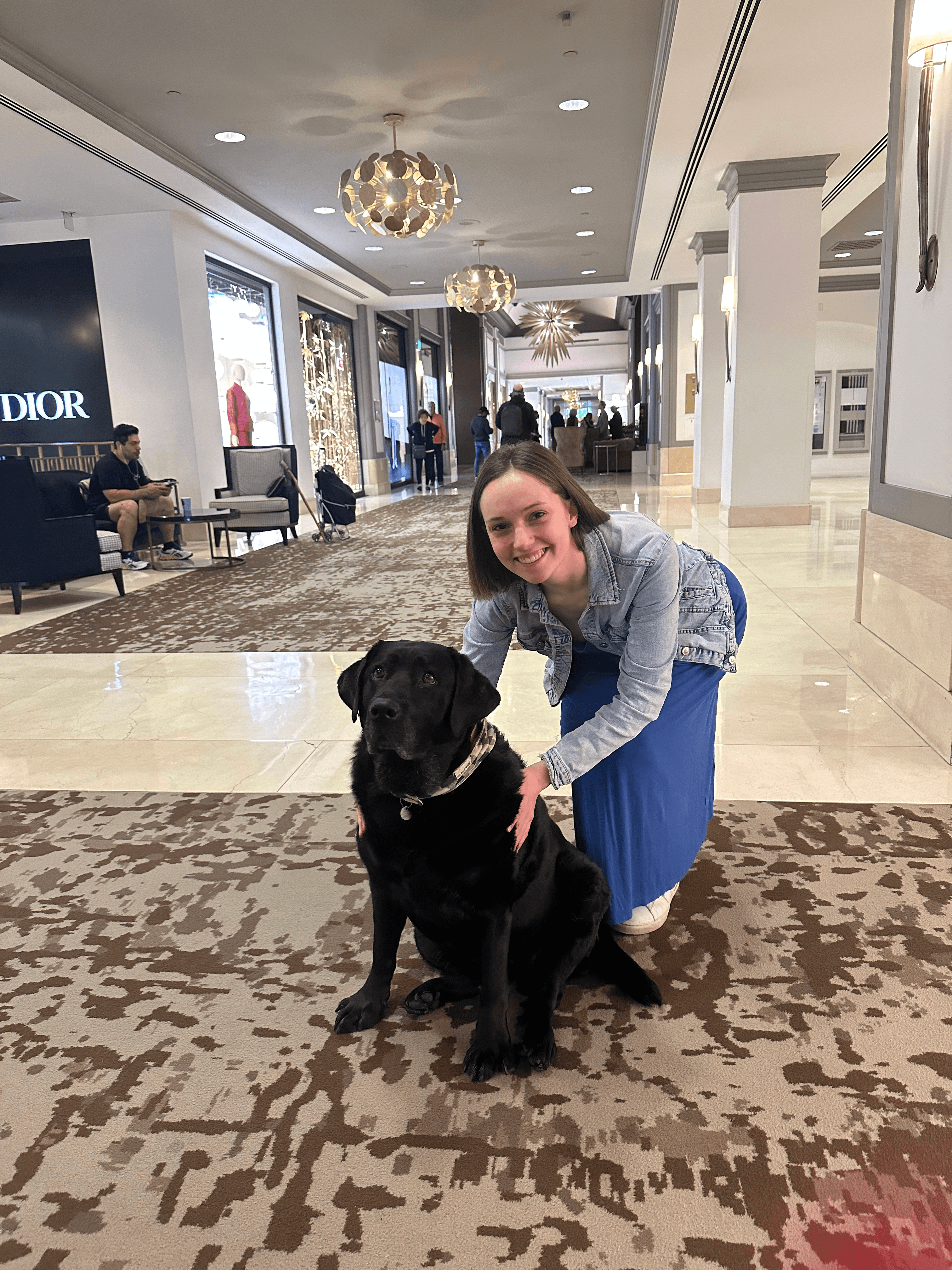 CXO Aliza and Elly, one of Fairmont Hotel Vancouver’s two Canine Ambassadors