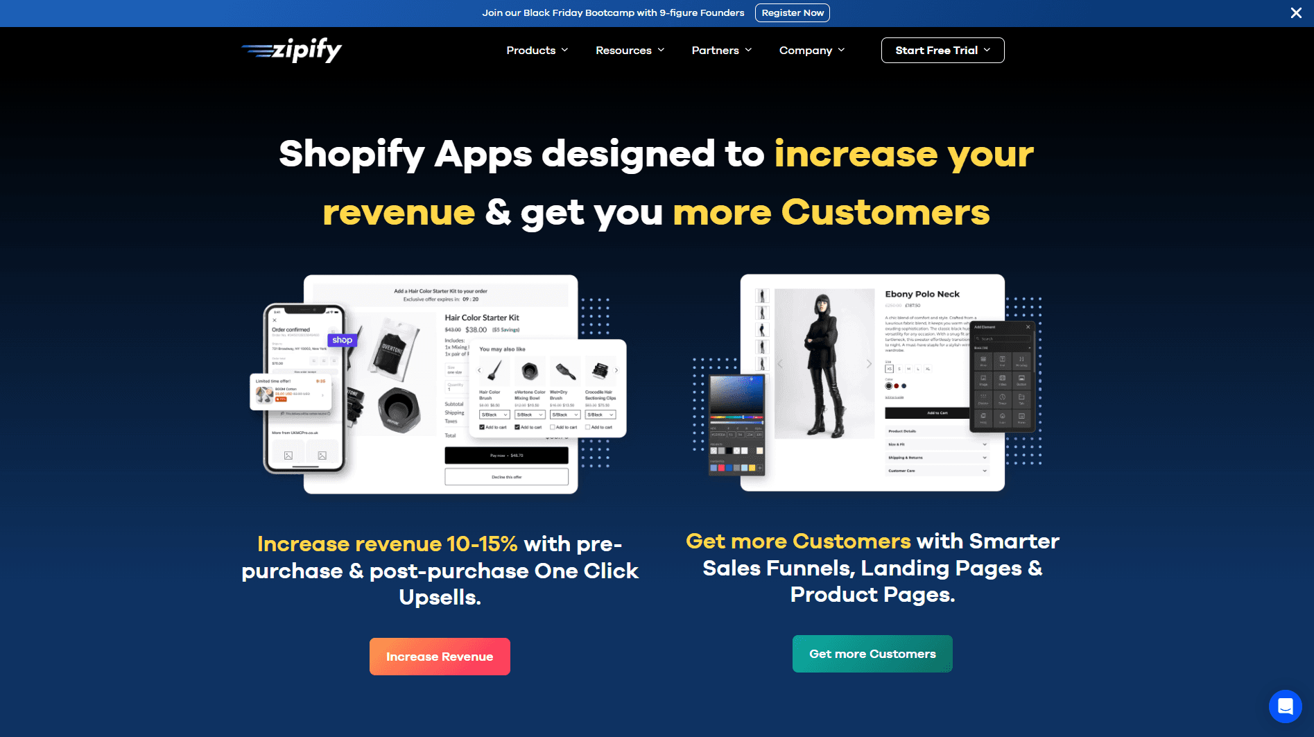 Zipify - Shogun page builder alternatives