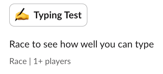 typing test