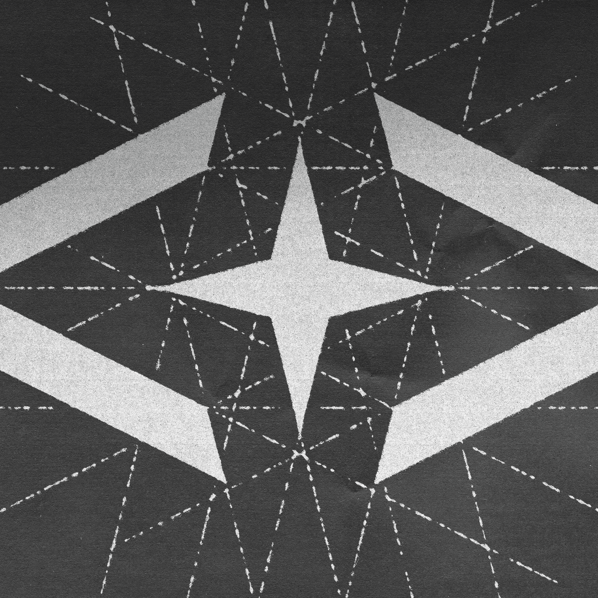 Logo layed out on a textured grid