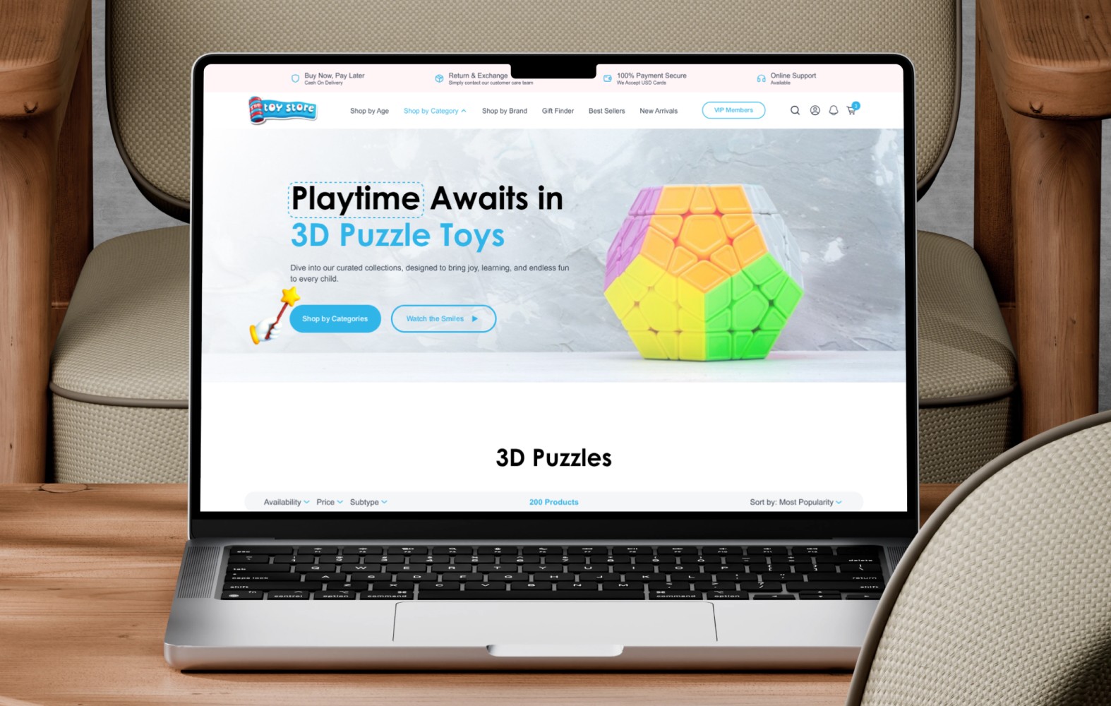 The Toy Store Website Image 4