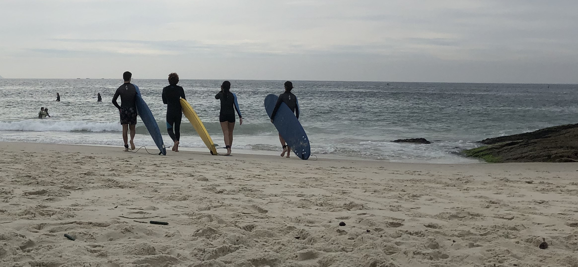 Man with surfing with paddle