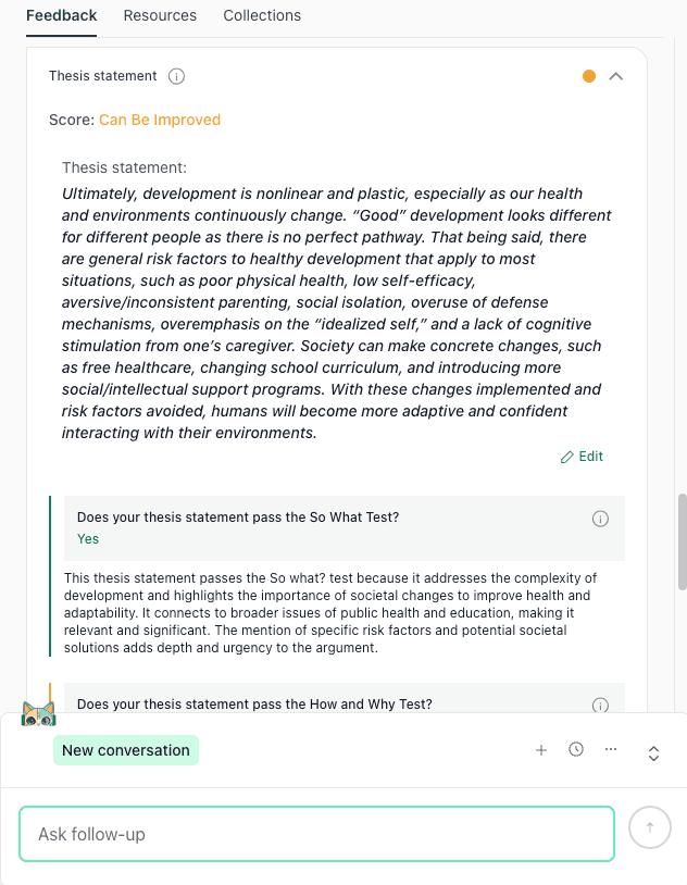 thesify Thesis Statement So What Test