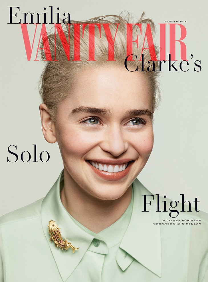 magazine cover of hollywood star, Emilia clarke