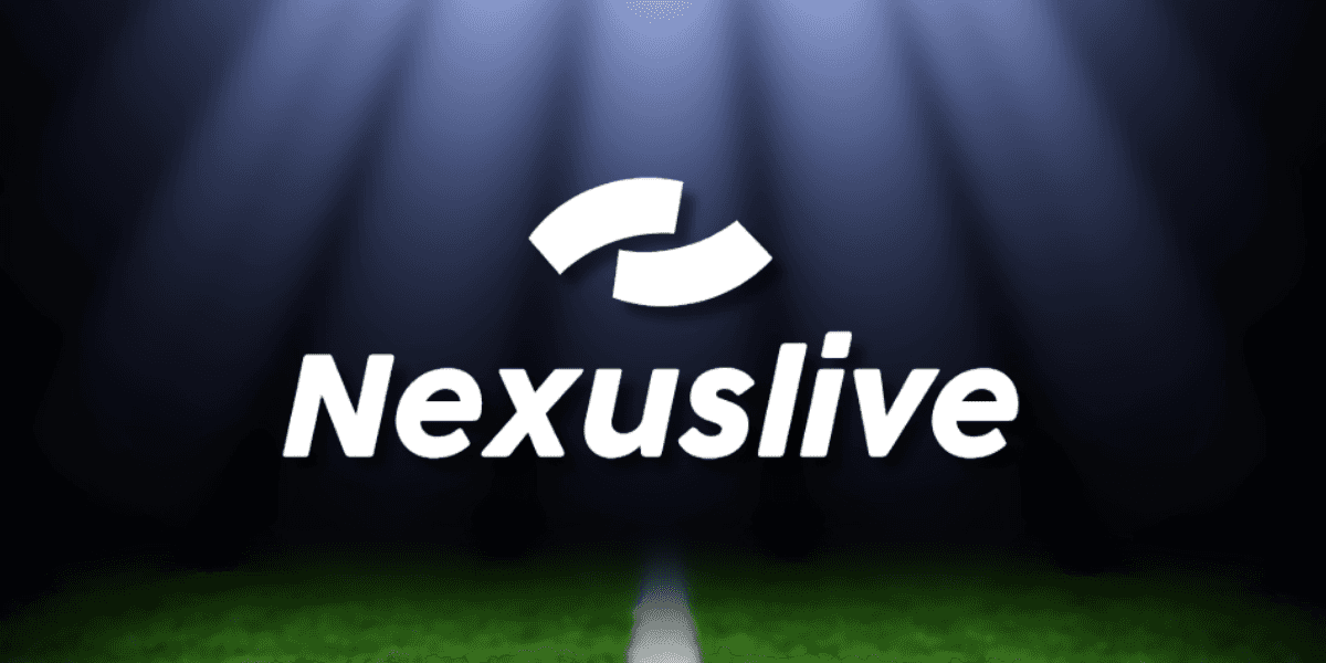 NexusLive branding featuring live football scores and stats, highlighting custom data solutions for enhanced sports analytics.