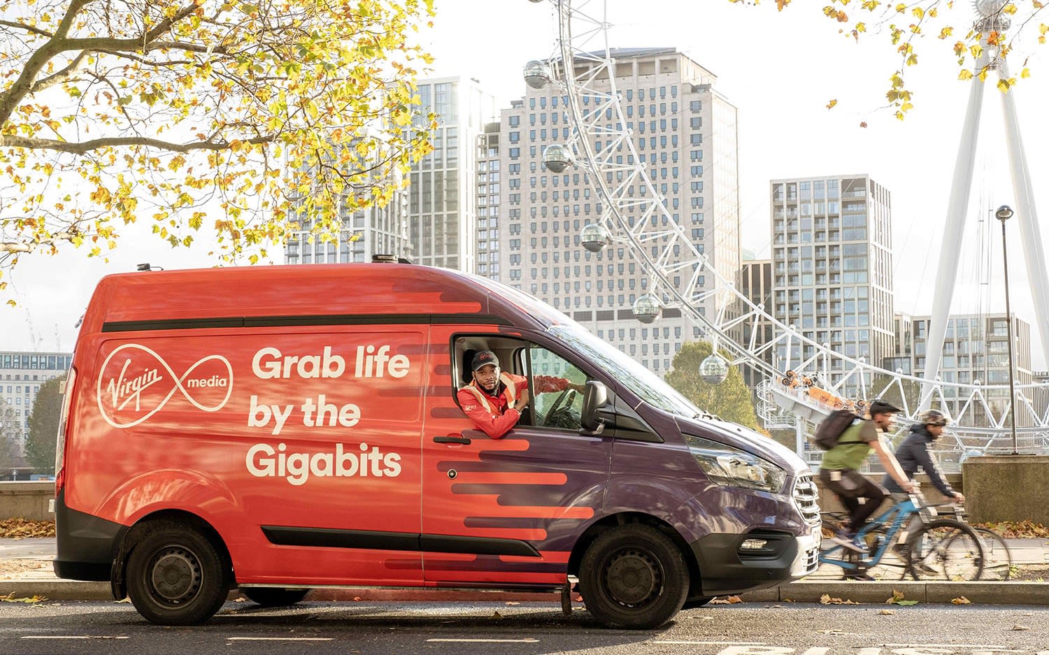 Media Virgin van in London