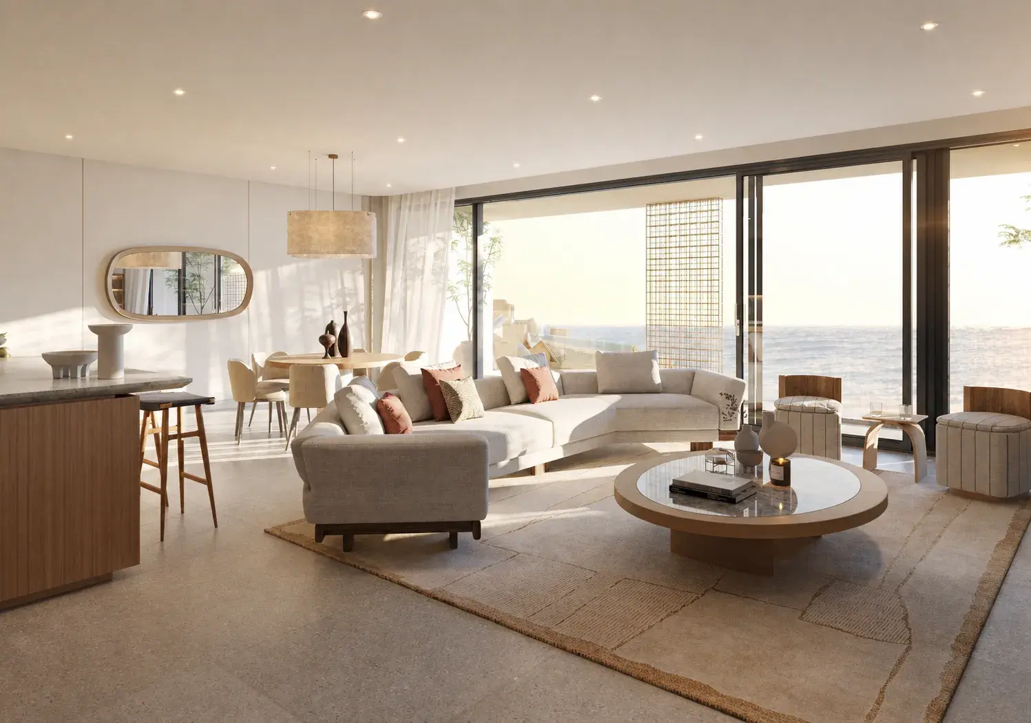 Nobu Residences interiors at Abu Dhabi by aldar developers