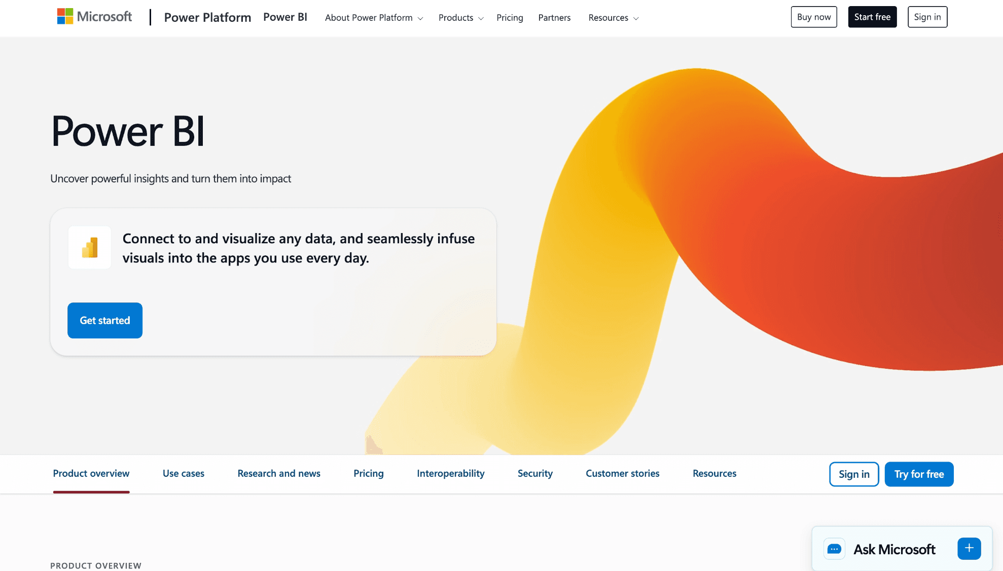 Microsoft Power BI Copilot interface generating charts and insights from natural language queries in a dashboard.