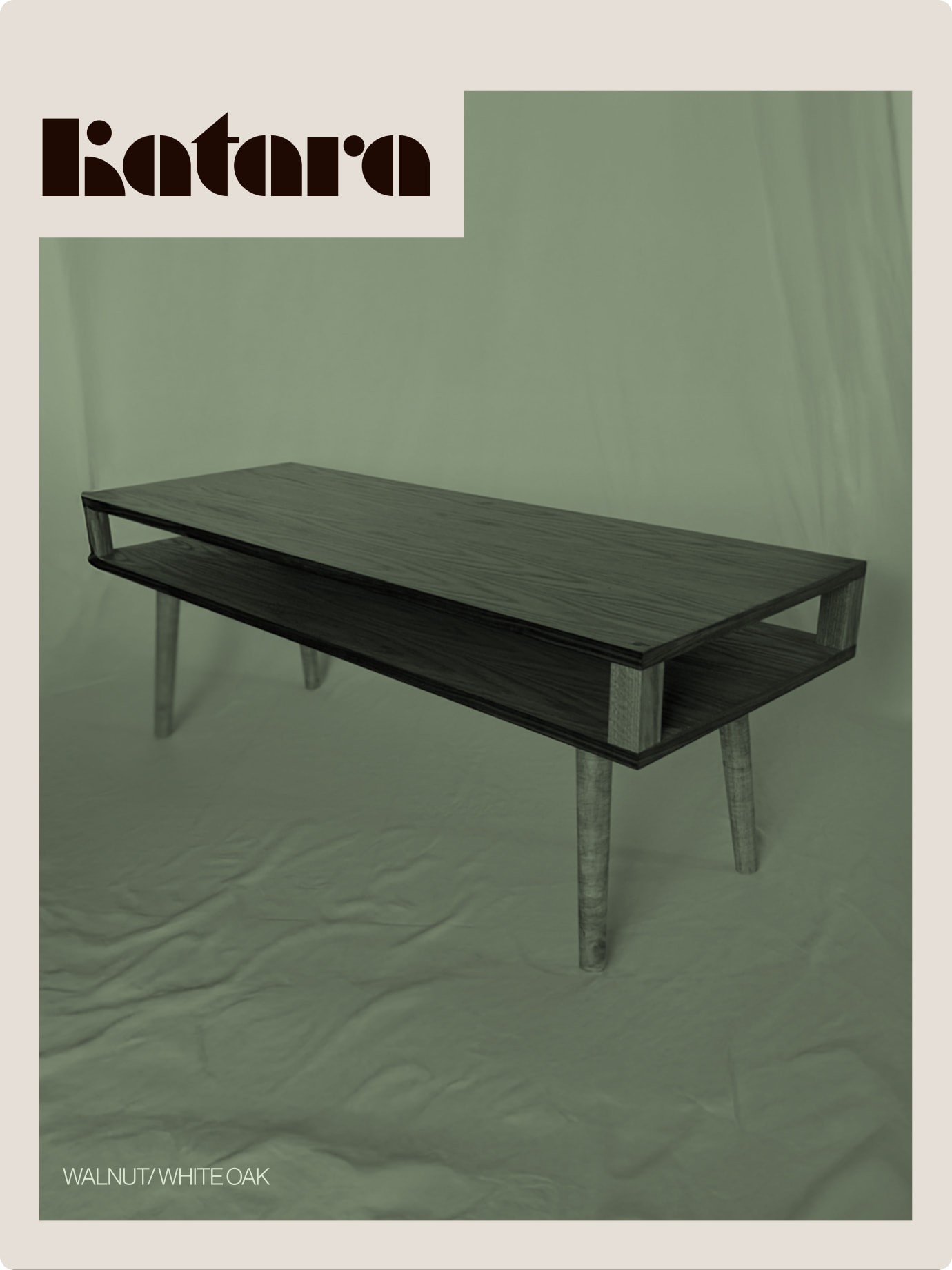 D’Andre Furniture — Graphic highlighting “Katara” table design — Product presentation