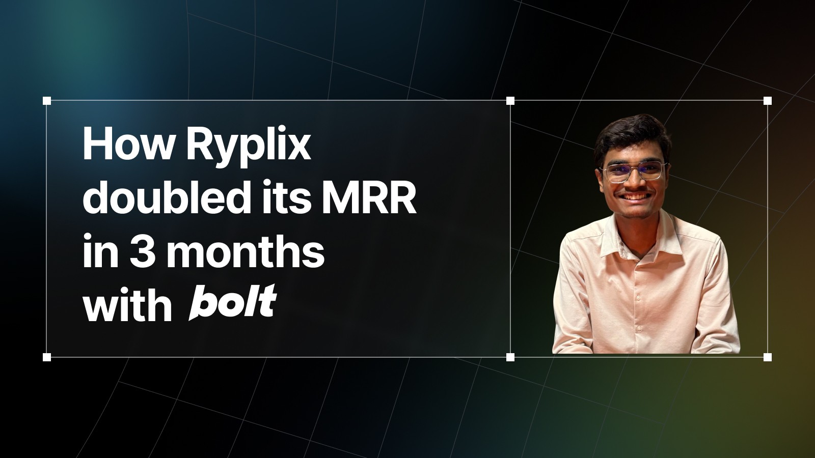 A picture of Dhruval, CEO of Ryplix. 