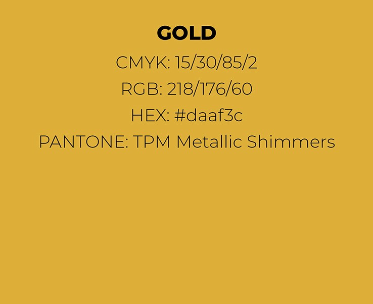 Farbpalette Gold