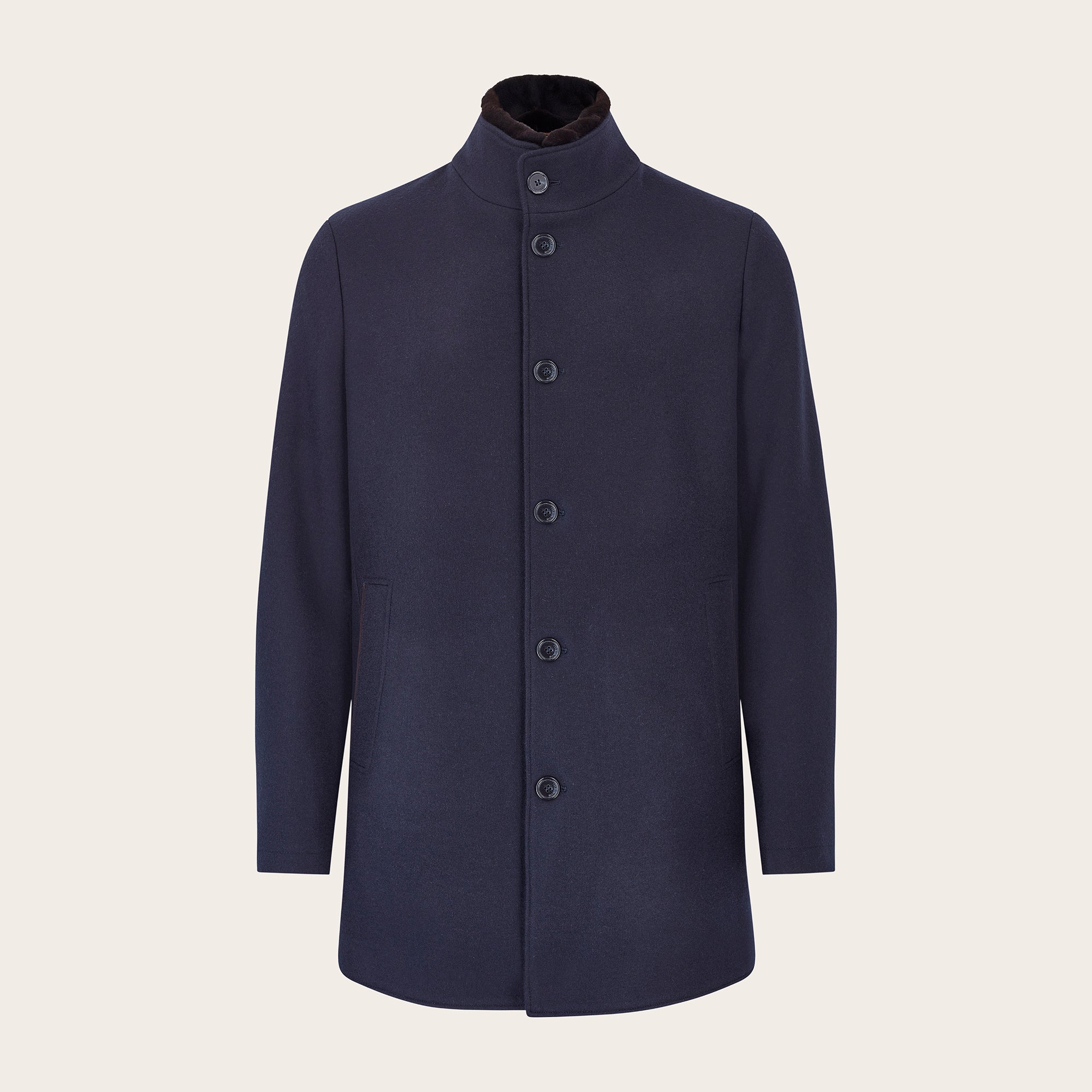 Double Jersey Pure Cashmere Sweatercoat - Mandelli UK