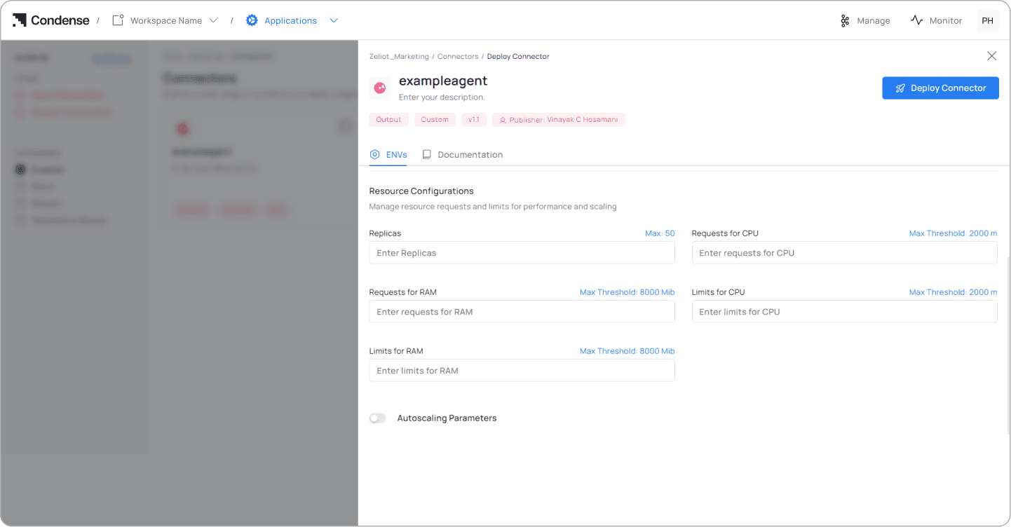 Condense Core - Deploy Connector