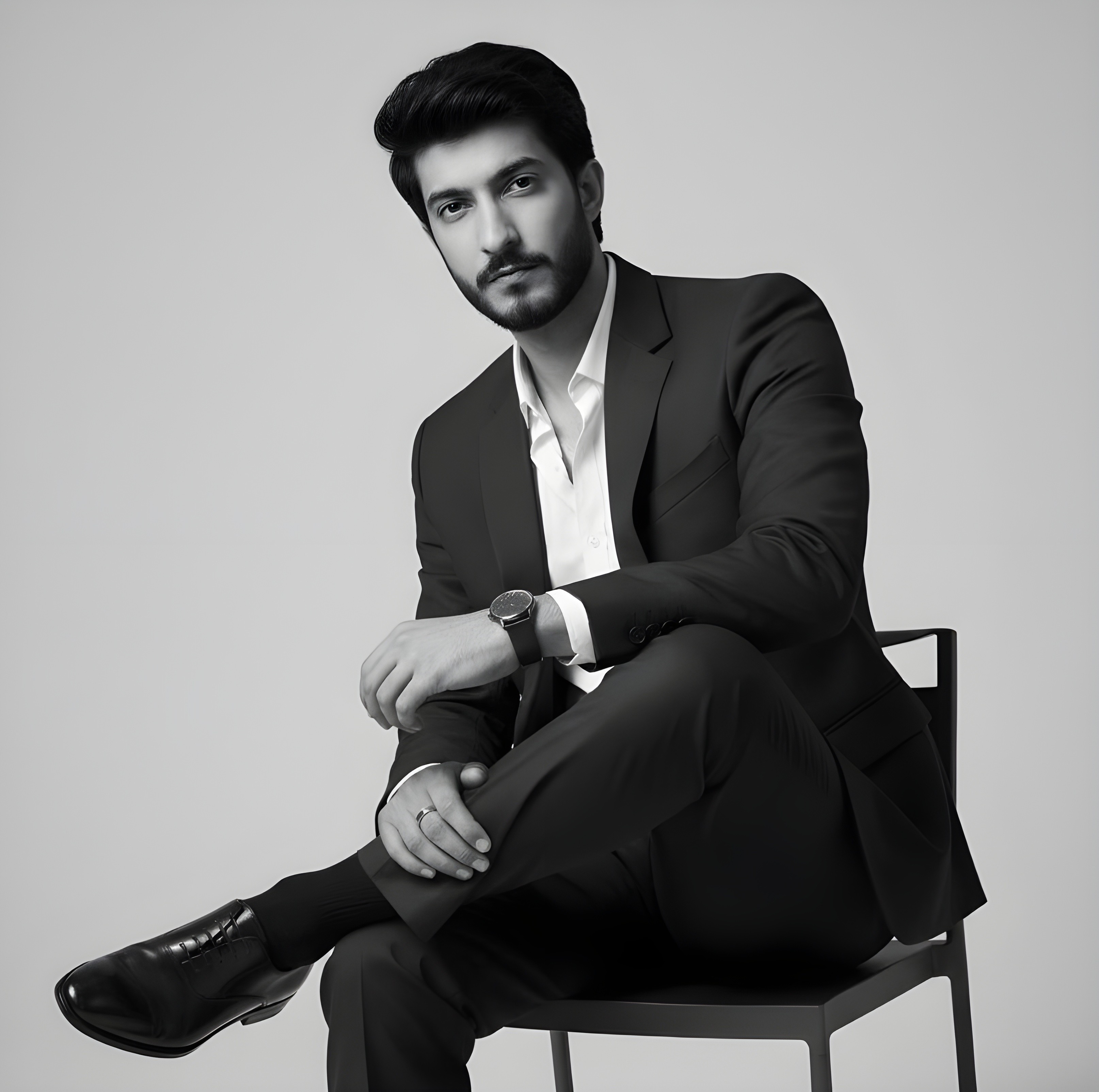 Aboubaker in the studio