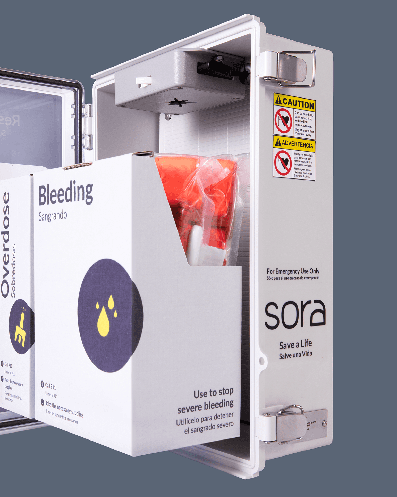 Close shot of a networked Sora box