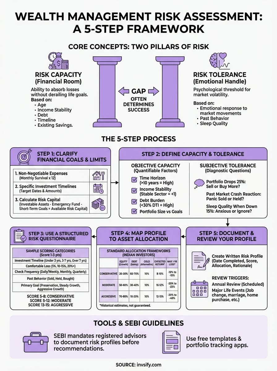 wealth management risk assessment infographic