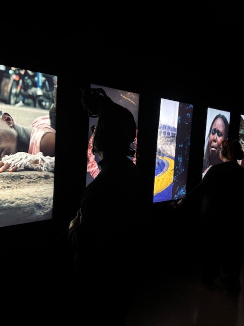 Founder Alain Defise speaking to crowd at opening party