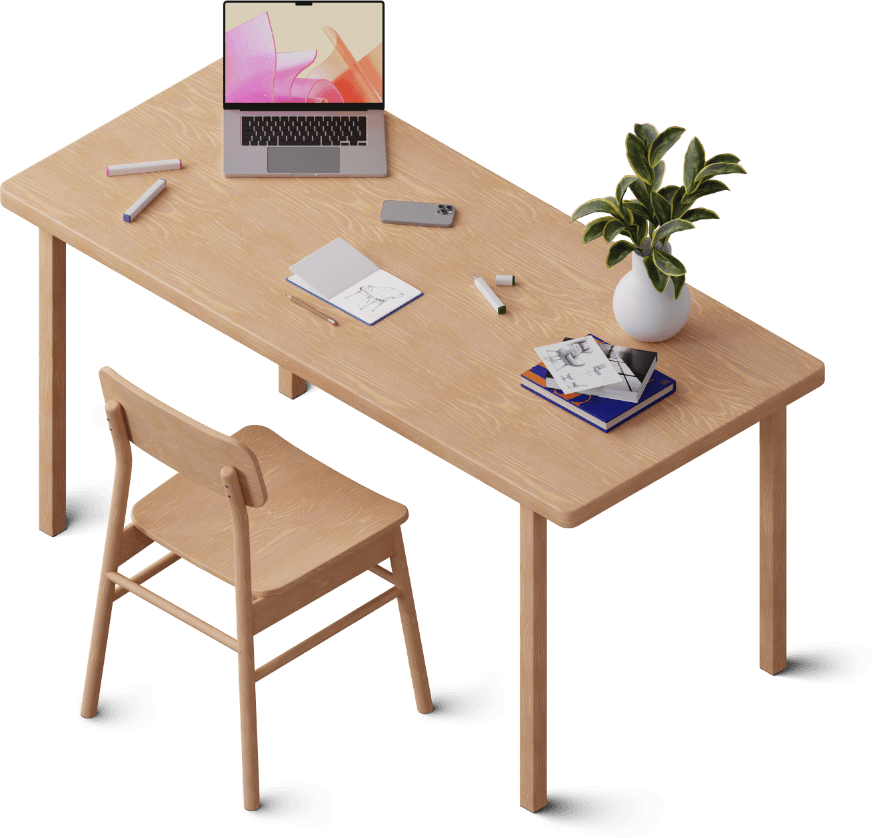Bureau organisé et minimaliste adapté à la gestion et rédaction SEO