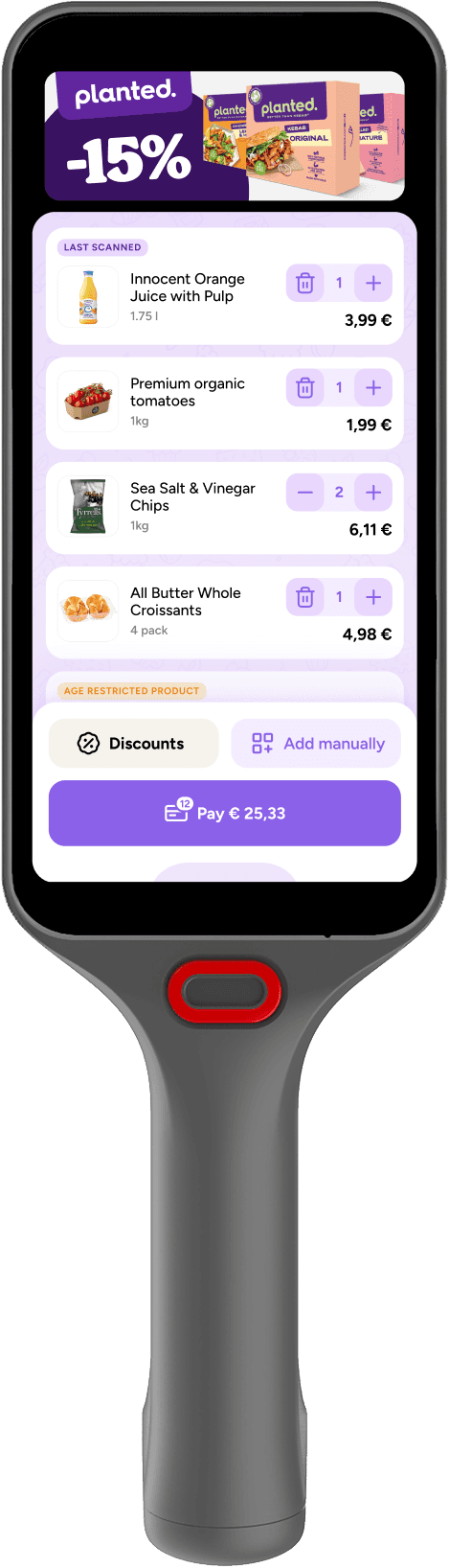 shopreme scan and go on handscanners honeywell device retail media recommendation