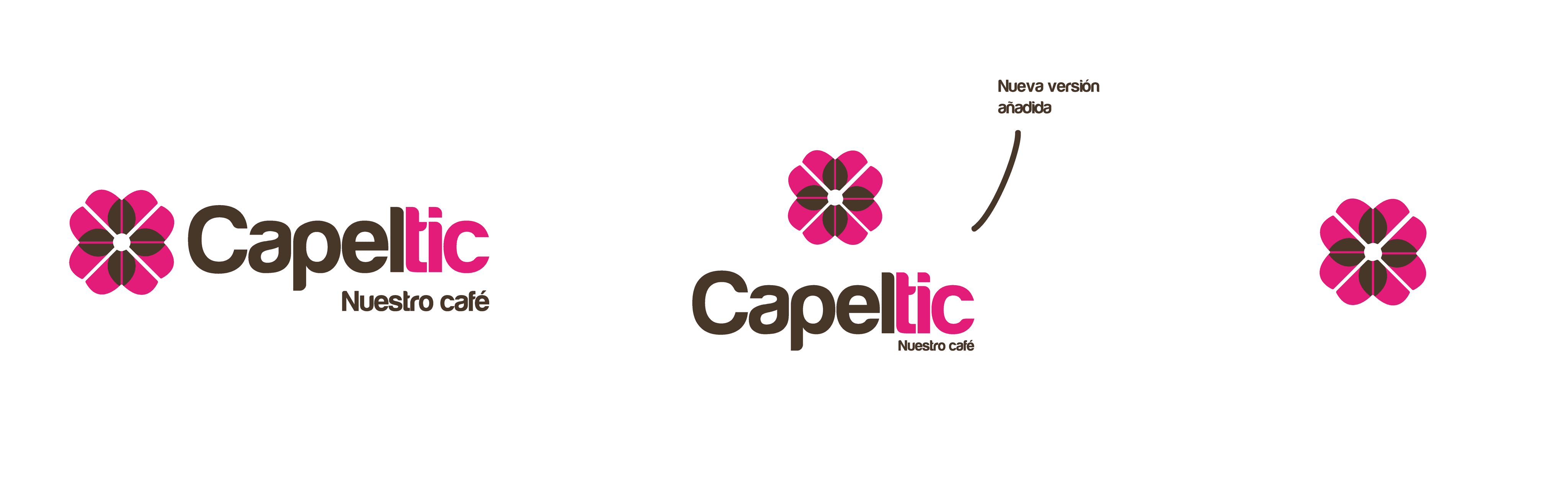 Capeltic - Versiones de logo