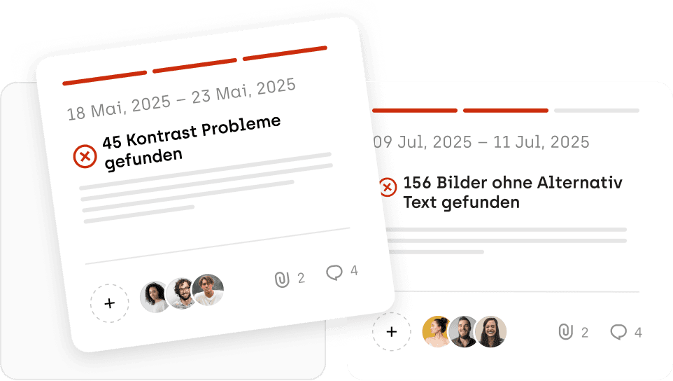 Illustration eines Accessibility Kick-off Audits, das den Startprozess zur Barrierefreiheitsprüfung visualisiert