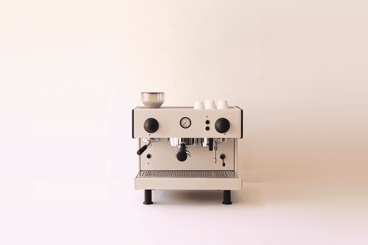 teal and white polaroid camera