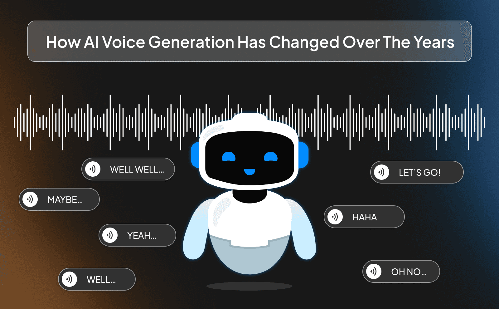 How AI voice generation has changed over the years