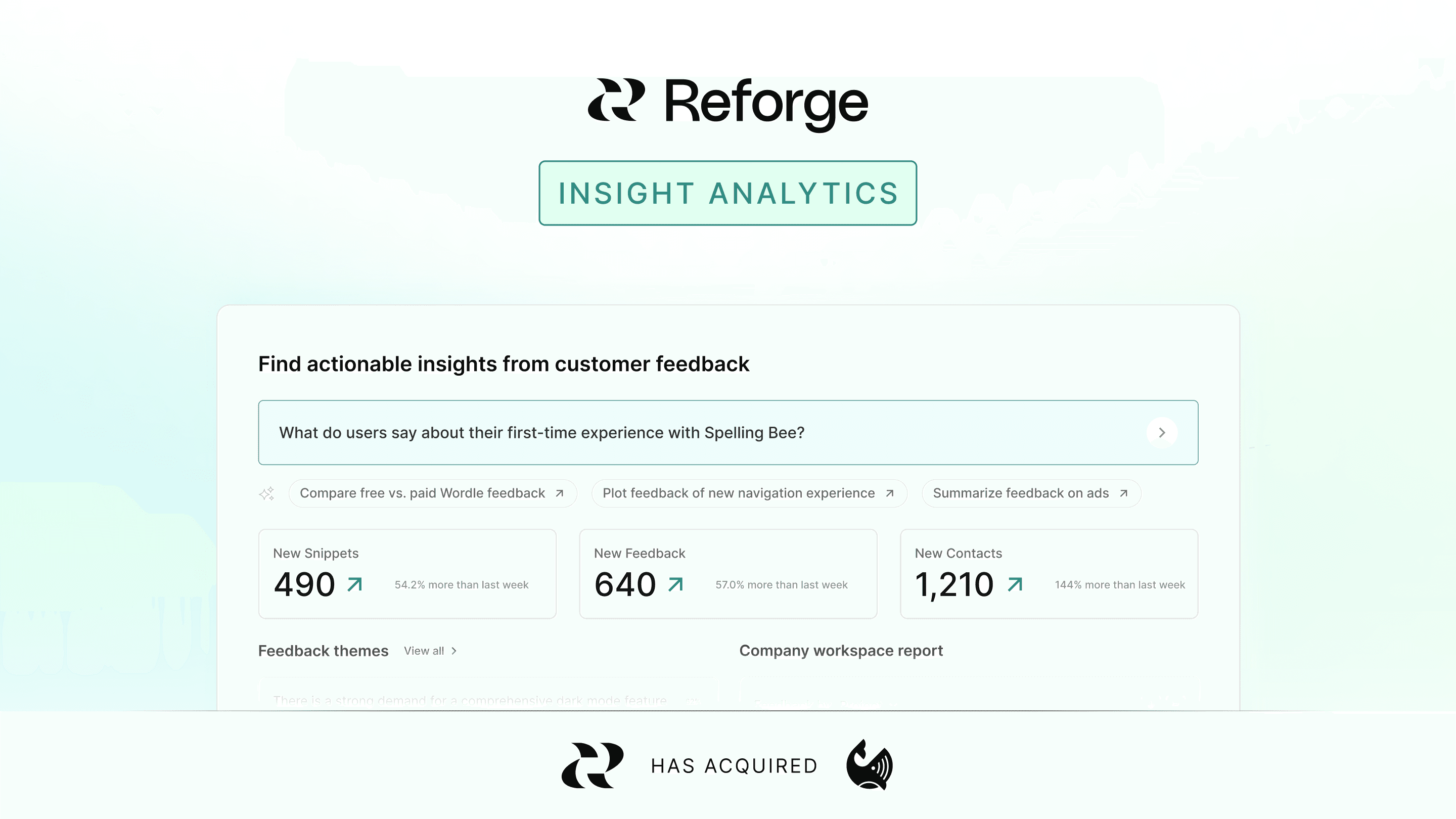 Reforge Insight Analytics