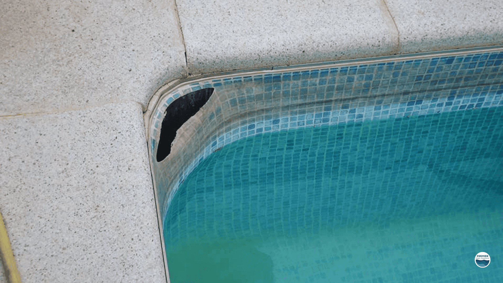 Signs of pool liner damage including wrinkles tears and fading requiring replacement
