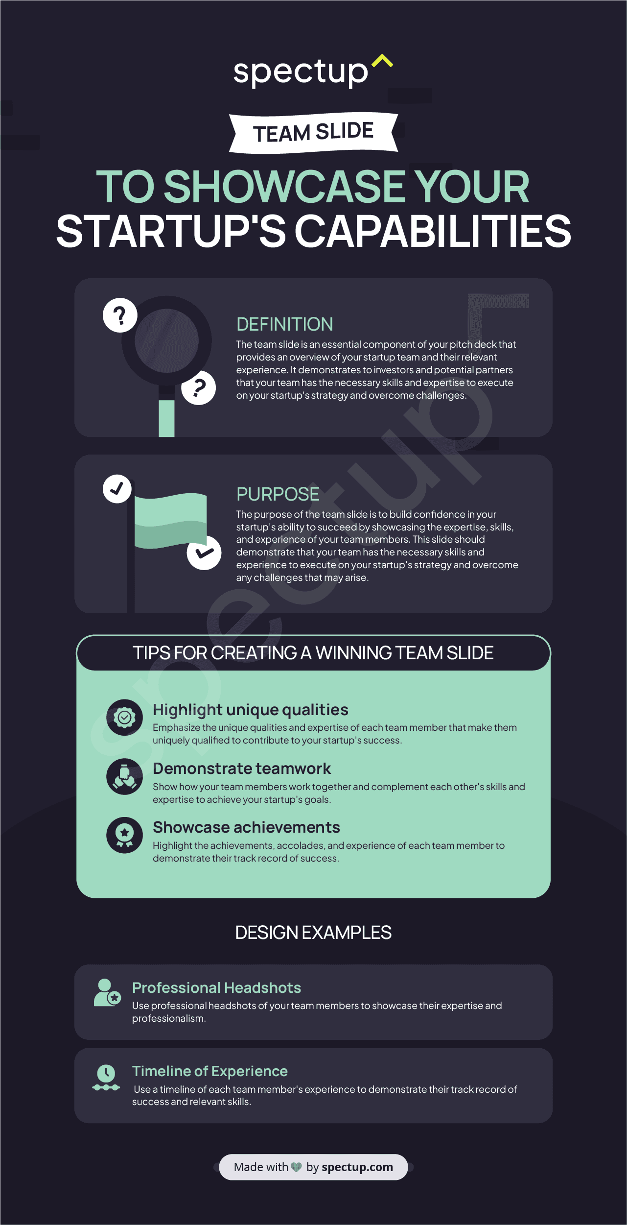 Infographic: Team Slide Pitch Deck