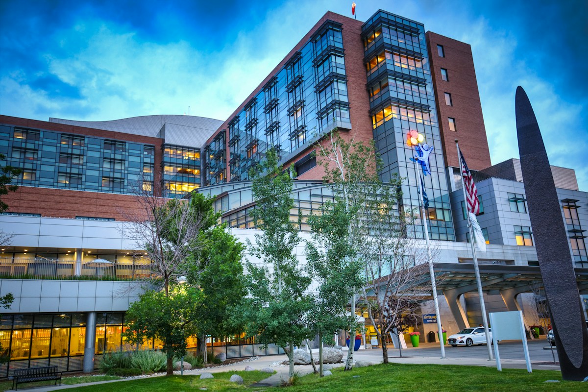 Contemporary healthcare building with glass and brick elevations
