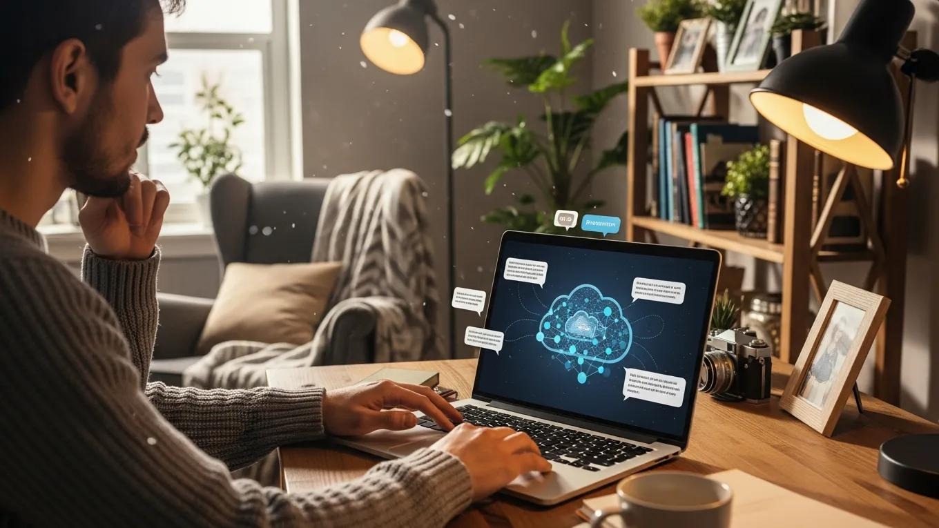 User engaged with AI assistant highlighting the importance of agent memory in personalizing interactions