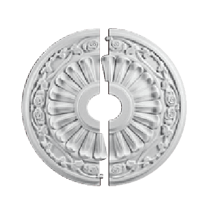 Decorative ceiling medallion for chandelier – primed and ready to paint